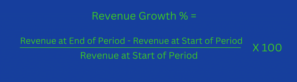 revenue growth percentage formula