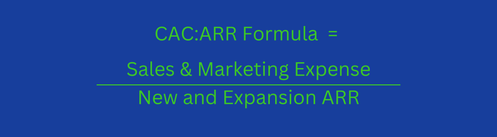 CAC:ARR Formula