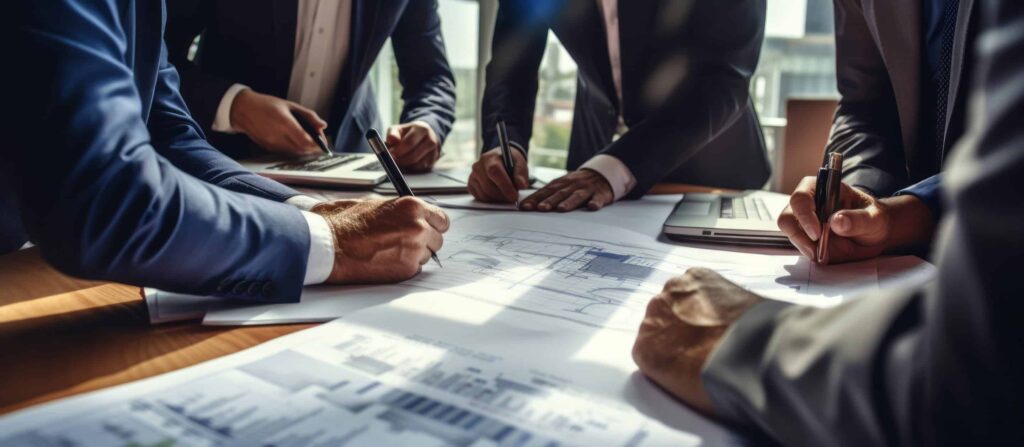 multiple people working on a project
