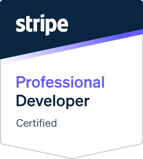 FInStrat management staff is certified as a Stripe professional developer