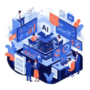 Illustration depicting The Rise of AI in Accounting and Finance: A New Era of Forecasting