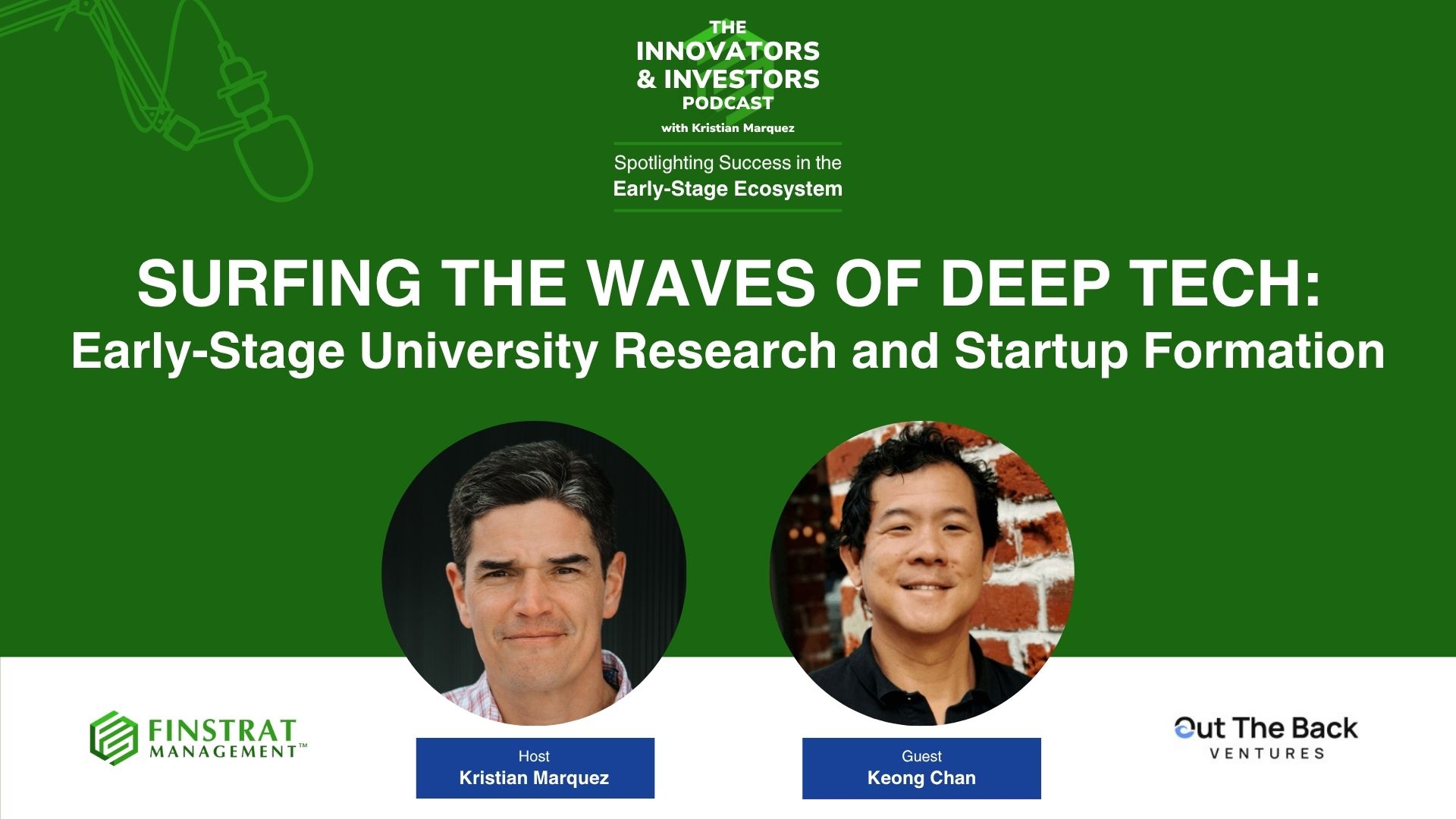 Keong Chan from Out The Back Ventures on The Innovators & Investors Podcast Cover
