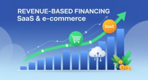Image illustrating financial growth for SaaS and e-commerce businesses