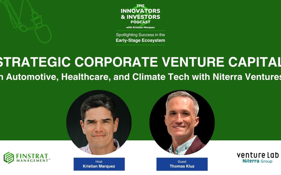 Strategic Corporate Venture Capital in Automotive, Healthcare, and Climate Tech with Niterra Ventures