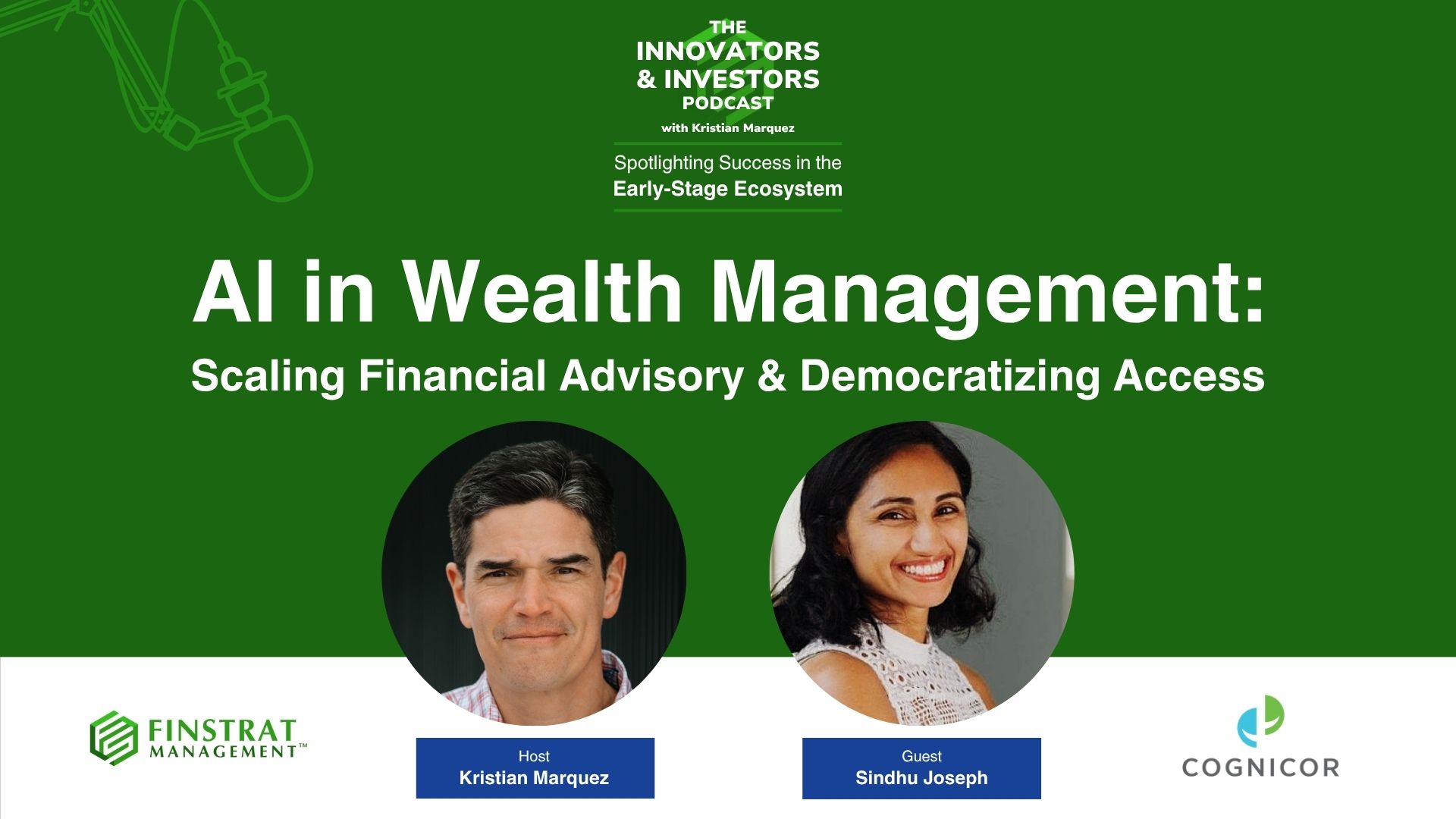 Sindhu Joseph from CogniCor on The Innovators & Investors Podcast with host Kristian Marquez