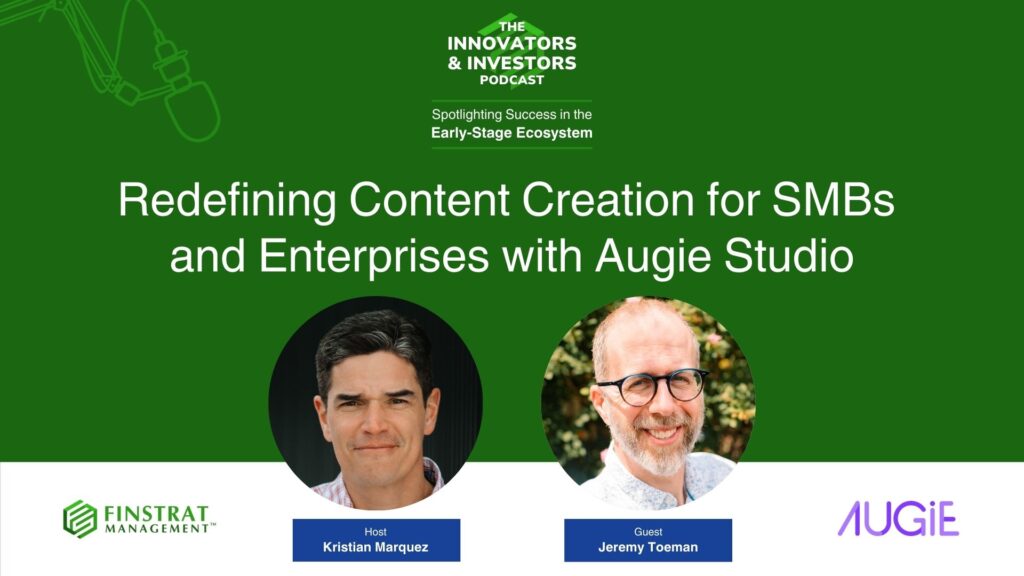 Jeremy Toeman, SVP of AI Innovation at JWX, discussing AI innovation in business on The Innovators & Investors Podcast.